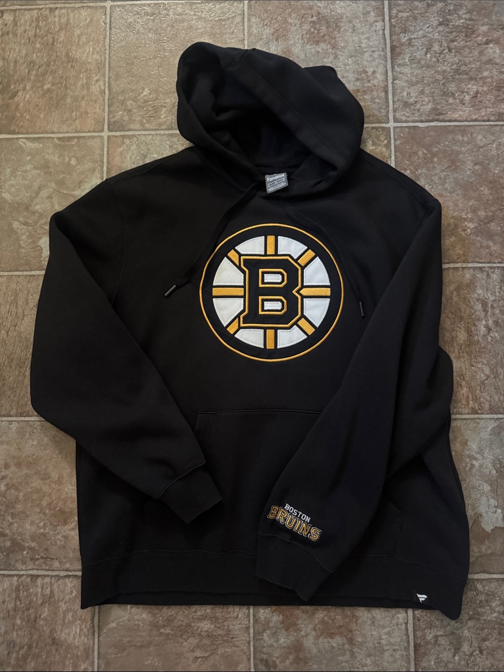Fanatics Black Boston Bruins Pullover Hoodie